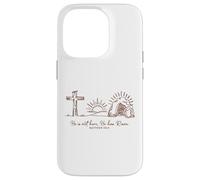 He Is Not Here He Has Risen Matthew 28:6 Sunrise Case for iPhone 14 Pro