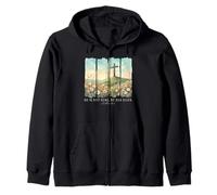 He is not here. He has Risen. Matthew 28:6 Zip Hoodie