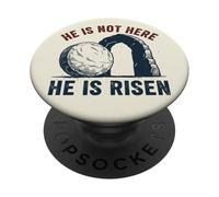 He Is Not Here He Is Risen Funny Rock Climbing Climber PopSockets Adhesive PopGrip