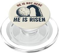 He Is Not Here He Is Risen Funny Rock Climbing Climber PopSockets PopGrip for MagSafe