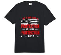 HE is NOT JUST A Protector HE is My Protector Shield Comfort Colors Adult Heavyweight T-Shirt