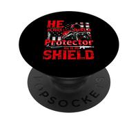 He Is Not Just A Protector He Is My SHIELD Military Tribute PopSockets Adhesive PopGrip