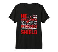 He is Not Just A Protector He is My Shield Military Tribute Premium T-Shirt