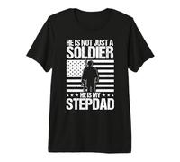 HE is NOT JUST A Soldier HE is My Stepdad Premium T-Shirt