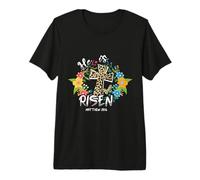 He is Risen Bible Verse Colorful Easter is About Jesus Premium T-Shirt