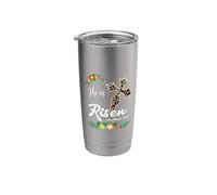 He is Risen Bible Verse Floral Easter is About Jesus Stainless Steel Insulated Tumbler