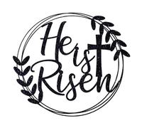 He is Risen Cake Topper, Jesus Easter Party Cake Decor, He Lives, Spring Festival Reiligious Party Decorations, Black Glitter