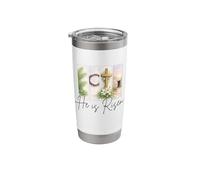 He is Risen Christian Easter Jesus Christ Empty Tomb Cross Stainless Steel Insulated Tumbler