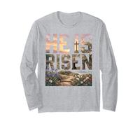 He is Risen Christian Easter Jesus Long Sleeve T-Shirt
