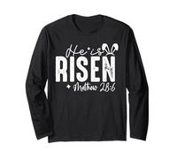 He is Risen Christian - Easter Resurrection Religious Faith Long Sleeve T-Shirt