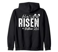 He Is Risen Christian - Easter Resurrection Religious Faith Zip Hoodie