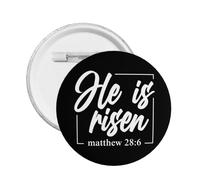He Is Risen Christian Faith 1 Pcs Buttons Brooch Pin Badge
