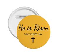 He Is Risen Christian Faith 1 Pcs Buttons Brooch Pin Badge