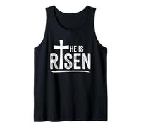 He is Risen Christian Faith - Easter Resurrection Religious Tank Top