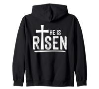 He Is Risen Christian Faith - Easter Resurrection Religious Zip Hoodie