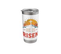 He is Risen Christian Theme Celebration Stainless Steel Insulated Tumbler