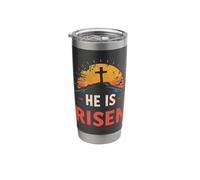 He is Risen Christian Theme Celebration Stainless Steel Insulated Tumbler