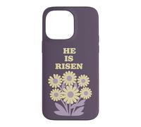 He Is Risen Daisy Flowers Easter Quote Retro Floral Case for iPhone 14 Pro Max