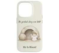 He Is Risen Easter Christian Resurrection Case for iPhone 14 Pro