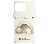 He Is Risen Easter Christian Resurrection Case for iPhone 16 Pro Max