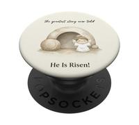 He Is Risen Easter Christian Resurrection PopSockets Adhesive PopGrip