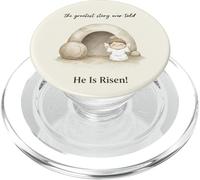 He Is Risen Easter Christian Resurrection PopSockets PopGrip for MagSafe