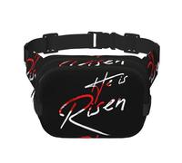 He is Risen Happy Easter Day Square Waist Belt Bag Pack Purse for Women and Men with Adjustable Strap Perfect for Running,Travel Outdoor