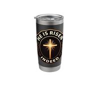 He is Risen Indeed Easter Day Jesus Christ Resurrection Stainless Steel Insulated Tumbler