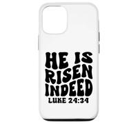 He is risen indeed Luke 24-34 Resurrection Sunday Jesus Case for iPhone 12/12 Pro