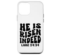He is risen indeed Luke 24-34 Resurrection Sunday Jesus Case for iPhone 12 mini