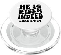 He is risen indeed Luke 24-34 Resurrection Sunday Jesus PopSockets PopGrip for MagSafe