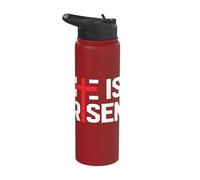 He is Risen Jesus Christ Catholic Christians Happy Easter Stainless Steel Insulated Water Bottle