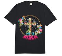 He is Risen Jesus Christ Catholic Religious Happy Easter Comfort Colors Adult Heavyweight T-Shirt