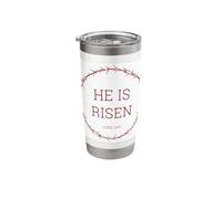He is Risen - Jesus Christ Resurrection Easter Bible Verse Stainless Steel Insulated Tumbler