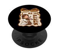 He is Risen Jesus Rabbit Christian Easter Womens Kids Girls PopSockets Adhesive PopGrip