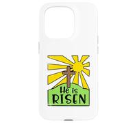 He is Risen - Jesus Resurrection Christian Happy Easter Day Case for iPhone 15 Pro