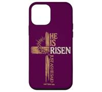 He is Risen Just as He Said Cross Christian Easter Matthew Case for iPhone 12 mini