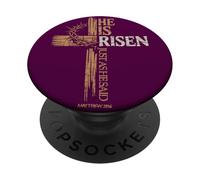 He is Risen Just as He Said Cross Christian Easter Matthew PopSockets Adhesive PopGrip