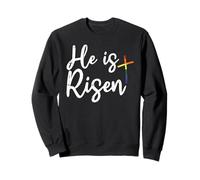 He Is Risen LGBT-Q Pride Rainbow Gay Christian Men Women Sweatshirt