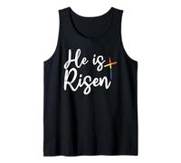 He is Risen LGBT-Q Pride Rainbow Gay Christian Men Women Tank Top