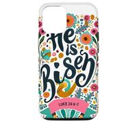 He Is Risen Luke 24:6-7 Easter Bible Verse Scripture Case for iPhone 12/12 Pro