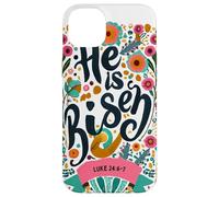 He Is Risen Luke 24:6-7 Easter Bible Verse Scripture Case for iPhone 14 Plus