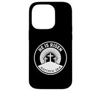 He Is Risen Matthew 28:6 Bible Verse Christian Faith Case for iPhone 14 Pro