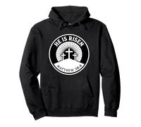 He Is Risen Matthew 28:6 Bible Verse Christian Faith Pullover Hoodie