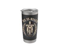 He is Risen Matthew 28:6 Christian Easter Faith Stainless Steel Insulated Tumbler