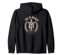 He Is Risen Matthew 28:6 Christian Easter Faith Zip Hoodie