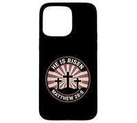 He Is Risen Matthew 28:6 Easter Bible Verse Christian Case for iPhone 15 Pro Max