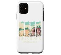 He Is Risen Matthew 28 6 Easter Resurrection Scene Case for iPhone 11
