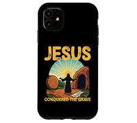 He Is Risen Open Tomb Resurrection Jesus Conqured the Grave Case for iPhone 11