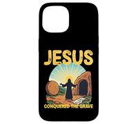 He Is Risen Open Tomb Resurrection Jesus Conqured the Grave Case for iPhone 15